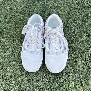 NWOB Vans Sk8 Low Vintage Floral Print Shoe US Size: 5.5 women/teens spring